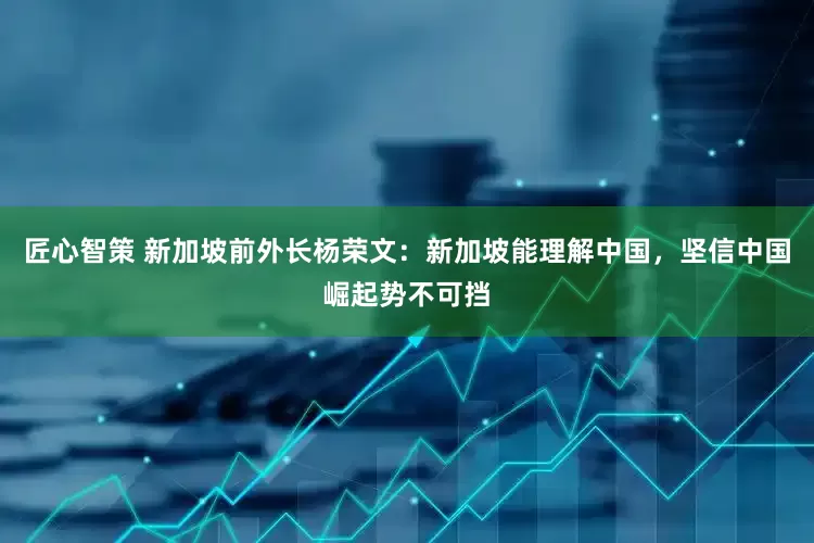 匠心智策 新加坡前外长杨荣文：新加坡能理解中国，坚信中国崛起势不可挡