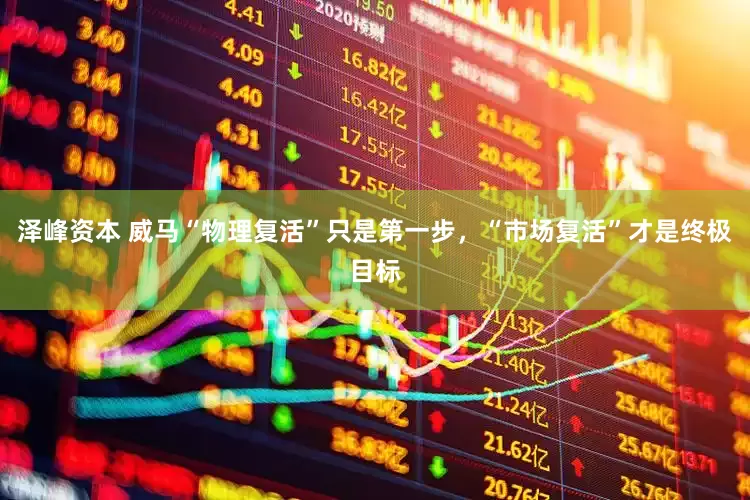 泽峰资本 威马“物理复活”只是第一步，“市场复活”才是终极目标
