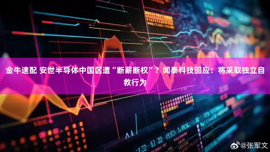 金牛速配 安世半导体中国区遭“断薪断权”？闻泰科技回应：将采取独立自救行为